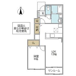 間取図画像 1LDK