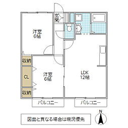 間取図画像 2LDK