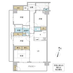 サーパス城南けやき通り 4LDKの間取図画像