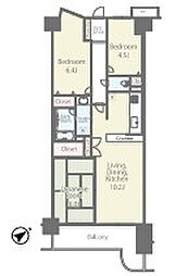 モア・ステージ相模原・富士見 3LDKの間取図画像