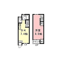 木の住まい一番館 1DKの間取図画像