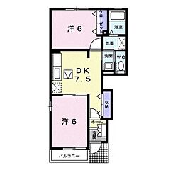 間取図画像 2DK