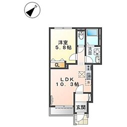 間取図画像 1LDK