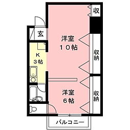 コーポレーションT&TC 1Kの間取図画像
