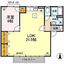 セジュール薬師寺 105 ｜ 岐阜県羽島郡岐南町薬師寺7丁目（賃貸アパート1LDK・1階・60.55㎡） その2