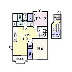 ボワ・ドエル 2LDKの間取図画像