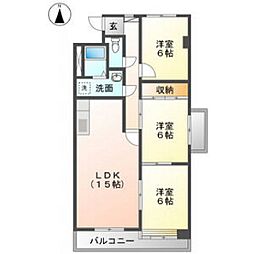 サンロレンツォ 3LDKの間取図画像