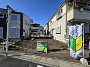 【現地】南向きで陽当たり良好な好立地♪ゆったりした土地面積に2階建ての新築戸建ての建築がいよいよスタートします（2026年5月1日撮影）