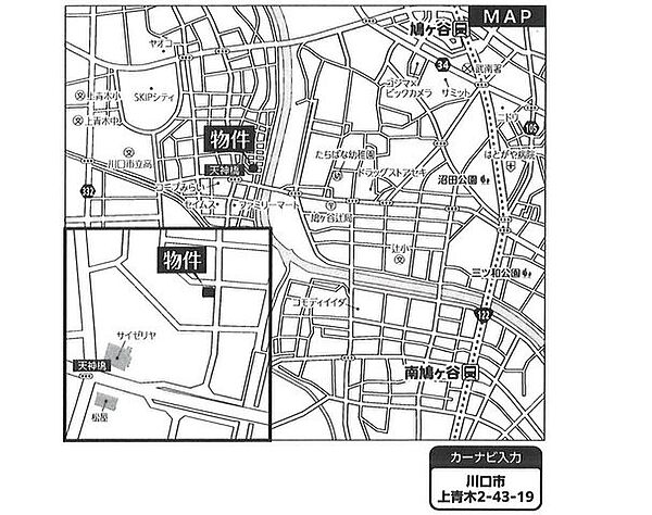 地図を拡大表示
