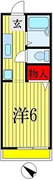 間取図画像 1K