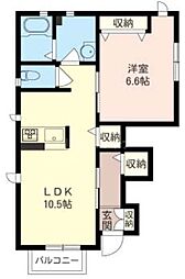 間取図画像 1LDK