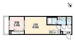 間取図画像 1LDK