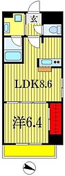 アイデアル 1LDKの間取図画像