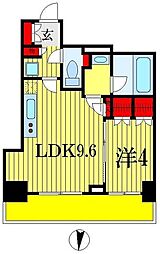 HULICRESIDENCE千葉中央 1LDKの間取図画像
