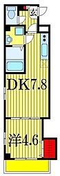 N.adagio幕張 1DKの間取図画像
