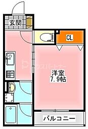 R-Eight 1LDKの間取図画像