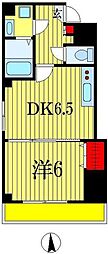 PearResidenceCentralPark 1DKの間取図画像