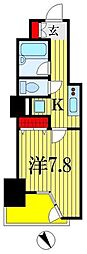 ParkAxis千葉 1Kの間取図画像