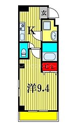 PARK MINATO本千葉 1Kの間取図画像