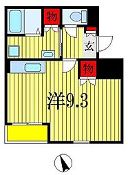 アンビシャス千葉城前 1Kの間取図画像