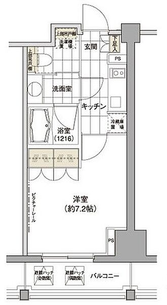 パークハビオ渋谷 1105｜東京都渋谷区渋谷3丁目(賃貸マンション1K・11階・24.44㎡)の写真 その2