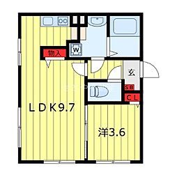 間取図画像 1LDK