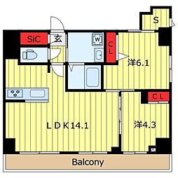 間取図画像 2SLDK