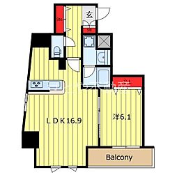 Como Palacio 日暮里 1LDKの間取図画像