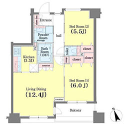 間取図画像 2LDK