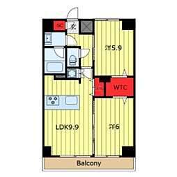 エルフォルテ東日暮里 2LDKの間取図画像
