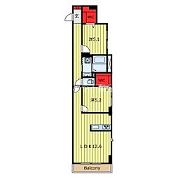 BlancPierre 2LDKの間取図画像