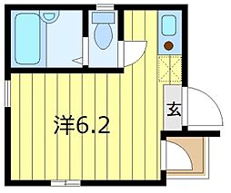 マーチ田端 ワンルームの間取図画像