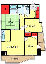 マホロバ 3SLDKの間取図画像