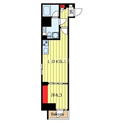 クレヴィアリグゼ日暮里根岸 1LDKの間取図画像