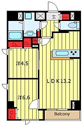 デルックス田端 2LDKの間取図画像
