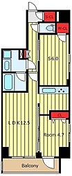 ランドステージ日暮里 1SLDKの間取図画像