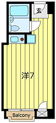 シャルマン文京千駄木 ワンルームの間取図画像