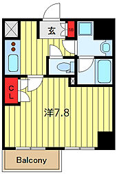 パークウェル三ノ輪駅前 1Kの間取図画像