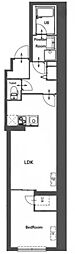 CREATIF東日暮里 1LDKの間取図画像