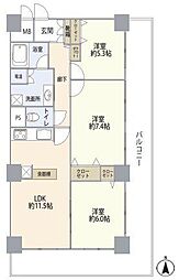 間取図画像 3LDK