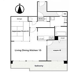 グレーシィ須磨アルテピア2番街 2LDKの間取図画像