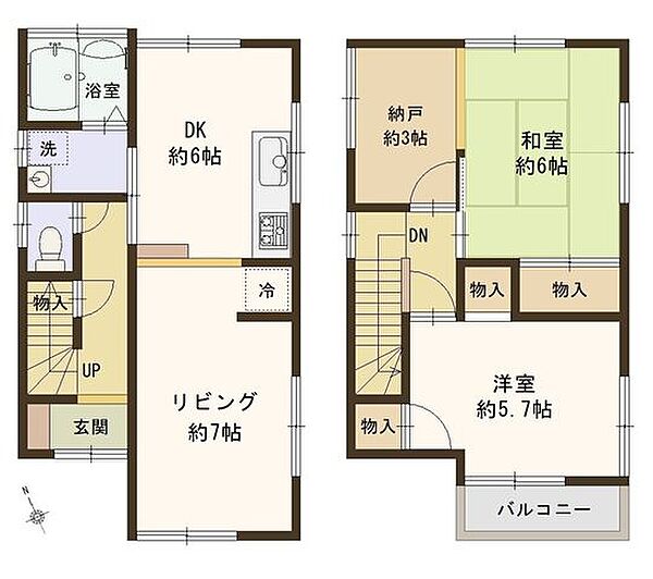 間取りを拡大表示