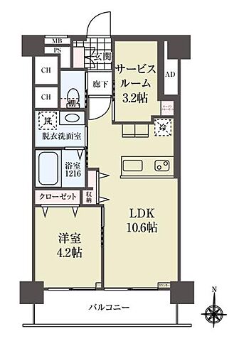 間取り ルネ北小岩 7階/-