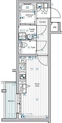 PREMIUMCUBE中野 ワンルームの間取図画像