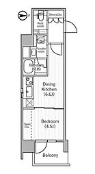 ニド元浅草 1DKの間取図画像