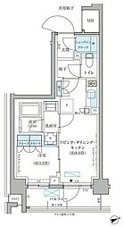 パークアクシス文京本郷 1LDKの間取図画像