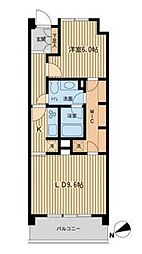 HF若林公園レジデンス 1LDKの間取図画像