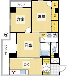 中銀音羽マンシオン 3DKの間取図画像