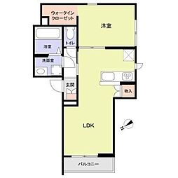 シャルル表参道 1LDKの間取図画像