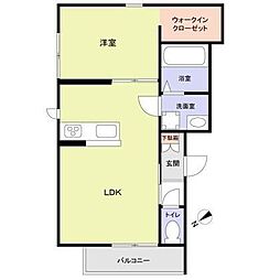 シャルル表参道 1LDKの間取図画像